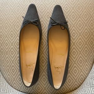 Christian Louboutin Bow Accent Ballet Flats